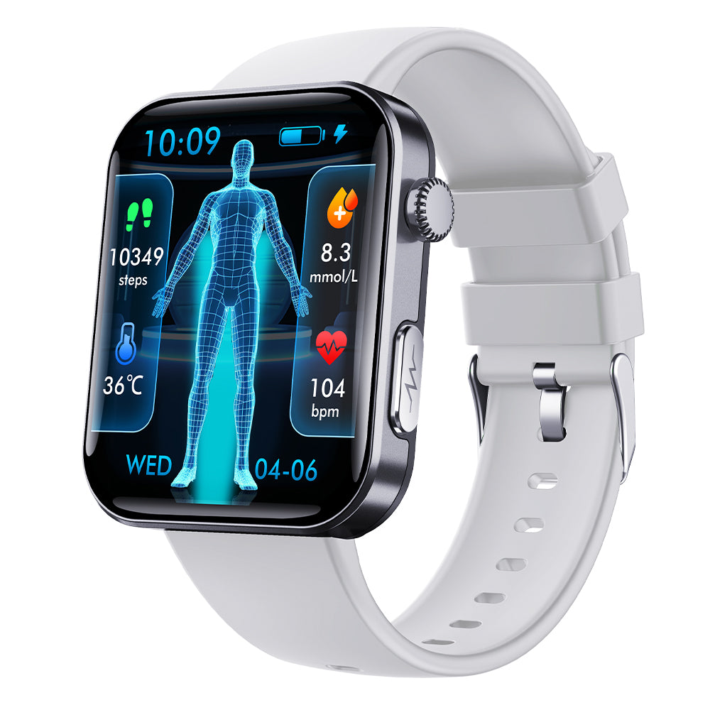 Fitaos Max 6 ECG blood glucose Uric acid cholesterol Stress monitoring Smartwatch