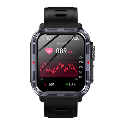 FITAOS VEE PRO Rugged Sports Smartwatch for Body composition /ECG/ Blood sugar/Blood pressure/heart rate monitoring