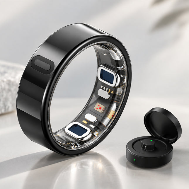 Fitaos V8 High-end Flagship Blood Glucose ECG/EKG Blood Pressure Monitoring AI Health Analysis Smart Ring