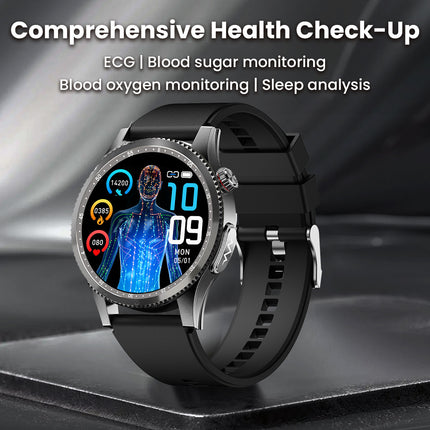Fitaos H9 ECG blood glucose Uric acid cholesterol Stress monitoring Smartwatch
