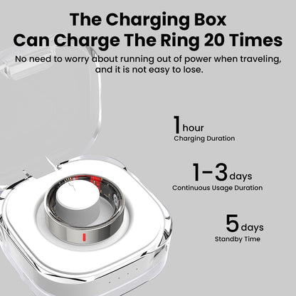 Fitaos R05 Blood Sugar Blood Pressure Blood oxygen HRV Sleep Monitoring Waterproof Smart Ring