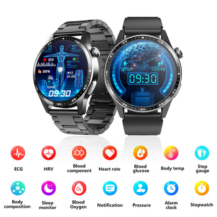 Fitaos ECG Blood glucose Blood Oxygen monitoring SOS Smartwatch