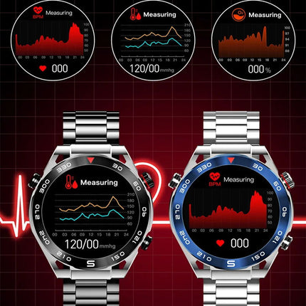 FITAOS ECG Blood Glucose Blood Pressure Monitoring Bluetooth Talk Sports Smartwatch