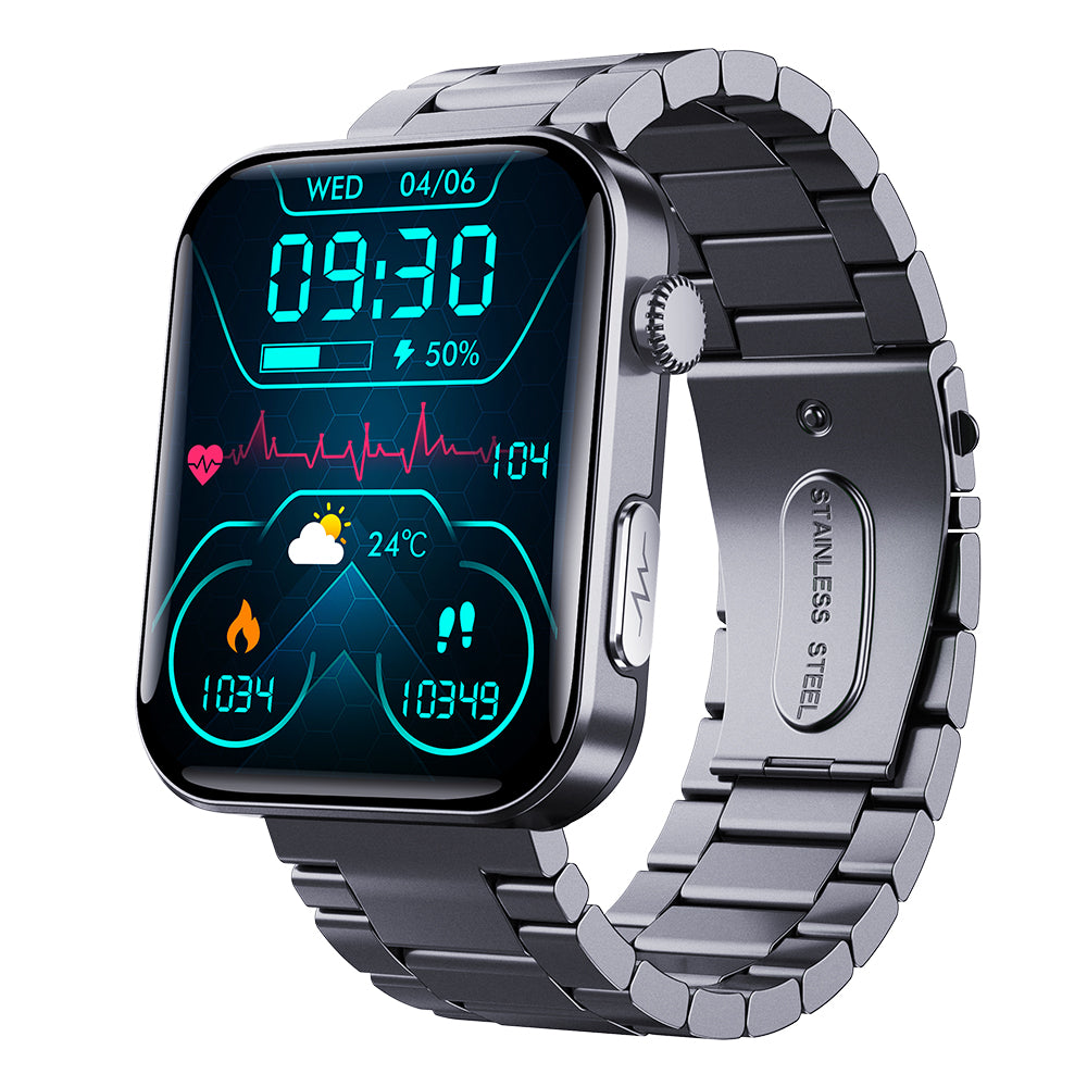 Fitaos Max 6 ECG blood glucose Uric acid cholesterol Stress monitoring Smartwatch