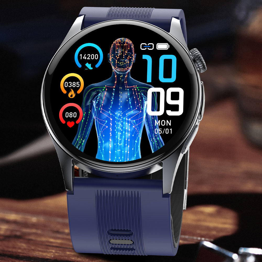 Fitaos Max 6 High-end Flagship Air Pump Blood Pressure ECG Blood Sugar Blood Oxygen Monitoring SmartWatch