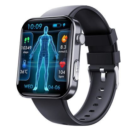 Fitaos Max 6 ECG blood glucose Uric acid cholesterol Stress monitoring Smartwatch