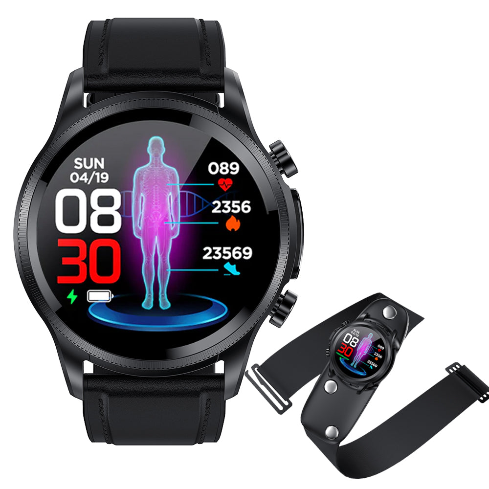 FITAOS Multifunctional Monitoring Smartwatch With ECG /Blood Oxygen/Blood Pressure/Blood Glucose