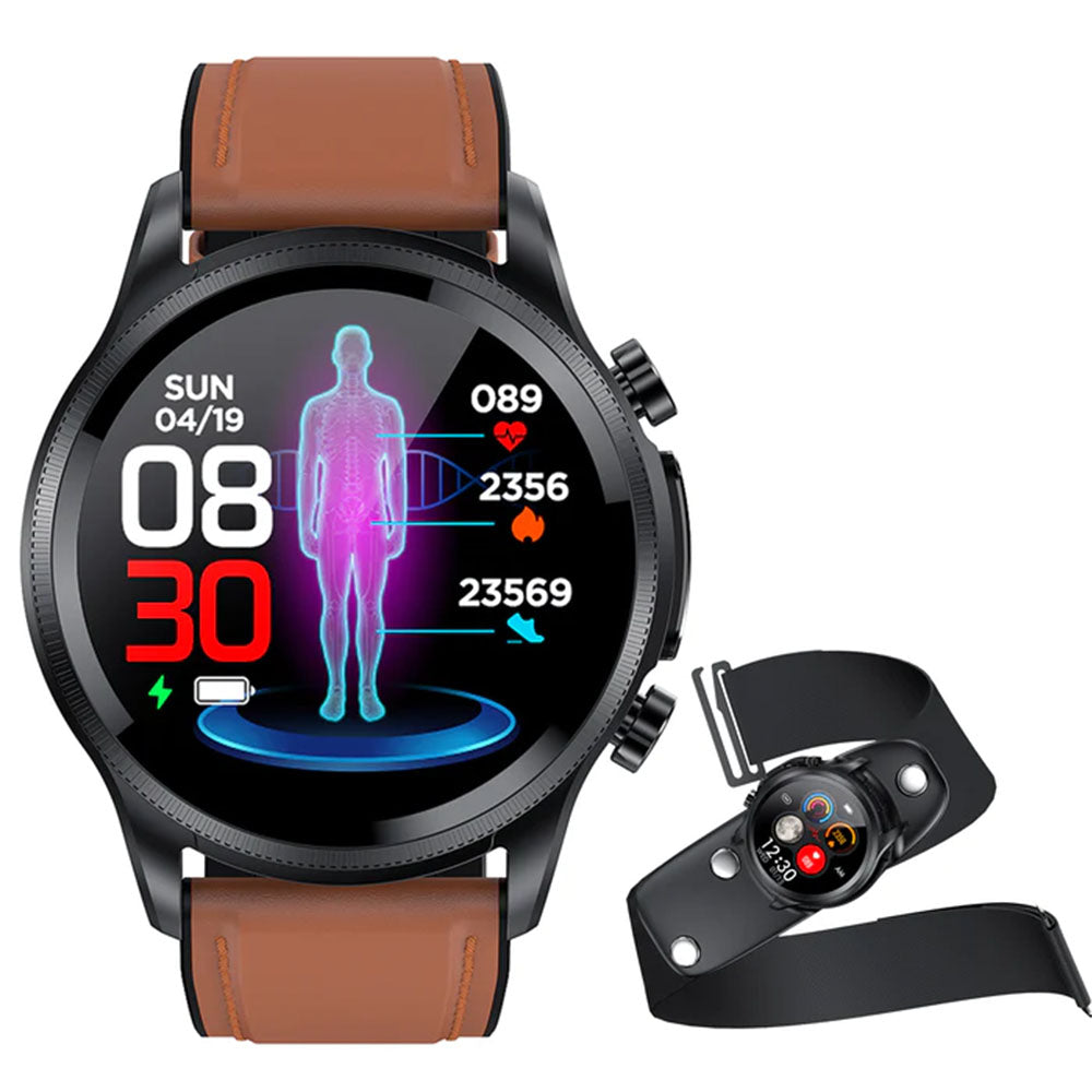 FITAOS Multifunctional Monitoring Smartwatch With ECG /Blood Oxygen/Blood Pressure/Blood Glucose