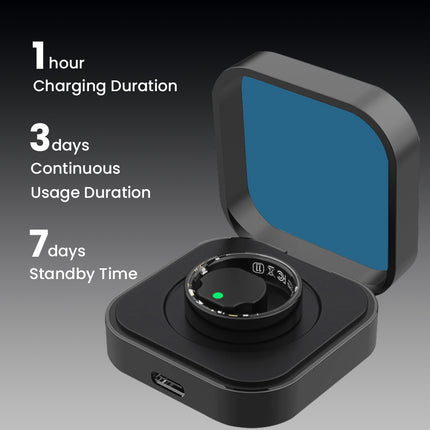 FITAOS R09 Blood Glucose ECG/EKG Blood Pressure Monitoring AI Health Analysis Smart Ring