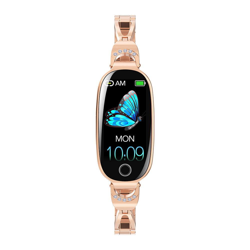 Fitaos Blood Sugar Blood Pressure monitoring Luxury Diamond Design Fashion Smartwatch