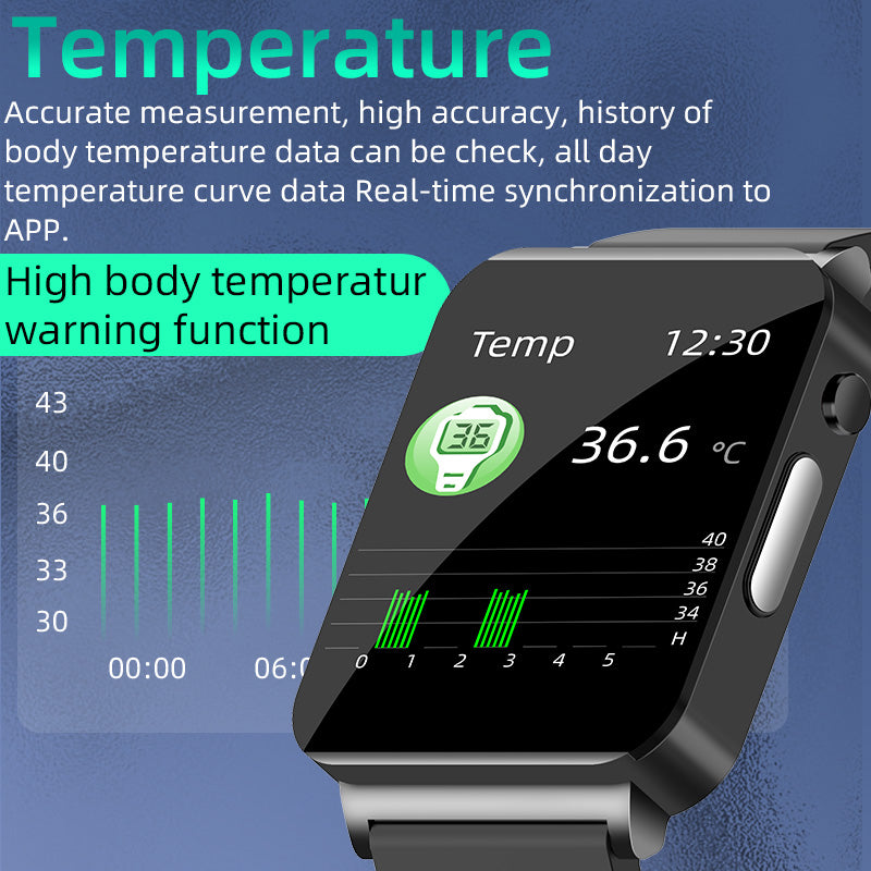 FITAOS ECG+PPG Blood Sugar Monitoring Health Smart Sports Watch