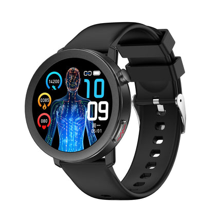 Fitaos ECG/EKG Blood glucose Blood pressure Blood oxygen Uric acid Monitoring Smartwatch