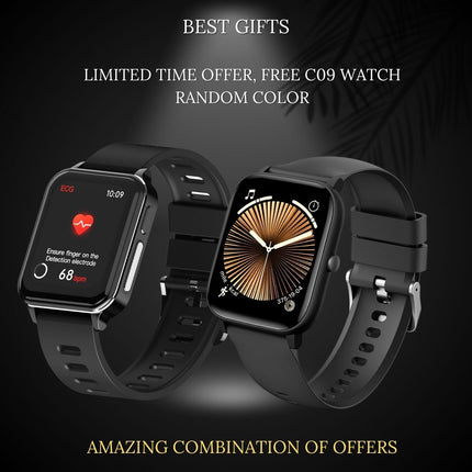 CFDA Certification Health ECG  Smartwatch With Blood Oxygen Heart Rate Monitor Sleep Monitoring Health Tracker Watch
