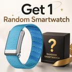 Standard Package + Random smartwatch / Glacier Blue + An extra random color watch strap