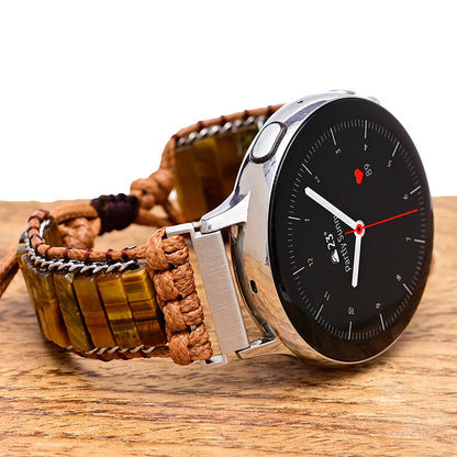 Colorful Imperial stone braided watch band Bohemian style