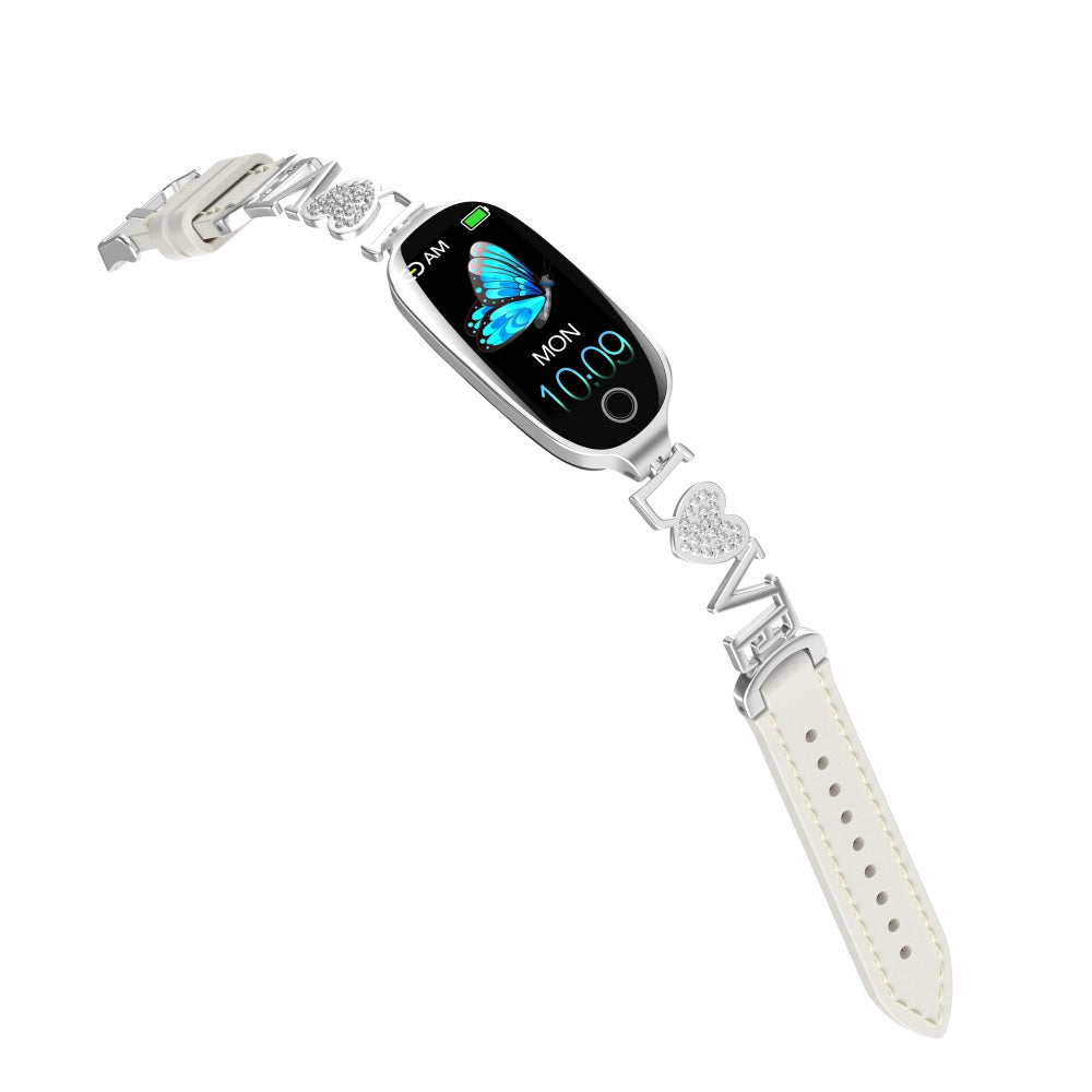 Fitaos Blood Sugar Blood Pressure monitoring Luxury Diamond Design Fashion Smartwatch