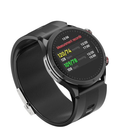 Fitaos Max 5 High Precision Air Pump Blood Pressure ECG Blood Sugar Blood Oxygen Monitoring SmartWatch