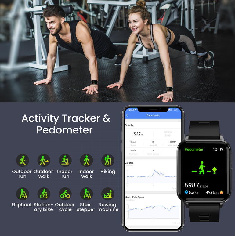 CFDA Certification Health ECG  Smartwatch With Blood Oxygen Heart Rate Monitor Sleep Monitoring Health Tracker Watch